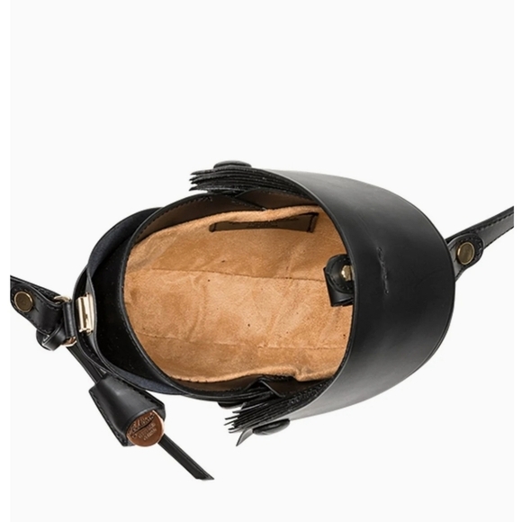 🔹️BOLDRINI 🔹️Black Spiral Crossbody leather Made In italy Bag  NWT ✨️🖤 - Picture 8 of 10